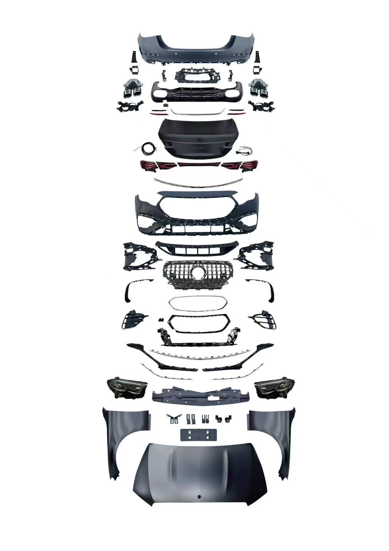 Aftermarket Body Kit Compatible with 2022-2025 Mercedes-Benz C-Class W206 [NOT OEM PART]