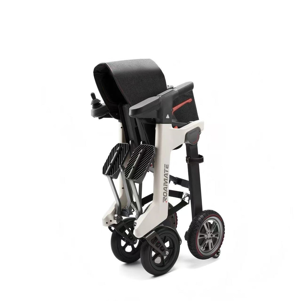 Roamate Lightweight Folding Electric Wheelchair – 37lbs, One-Step Fold