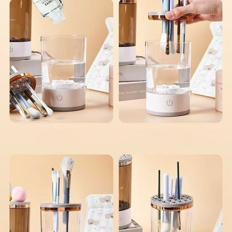 Electric Makeup Brush Cleaner – Automatic Washing Machine for Deep Cleaning & Fast Drying