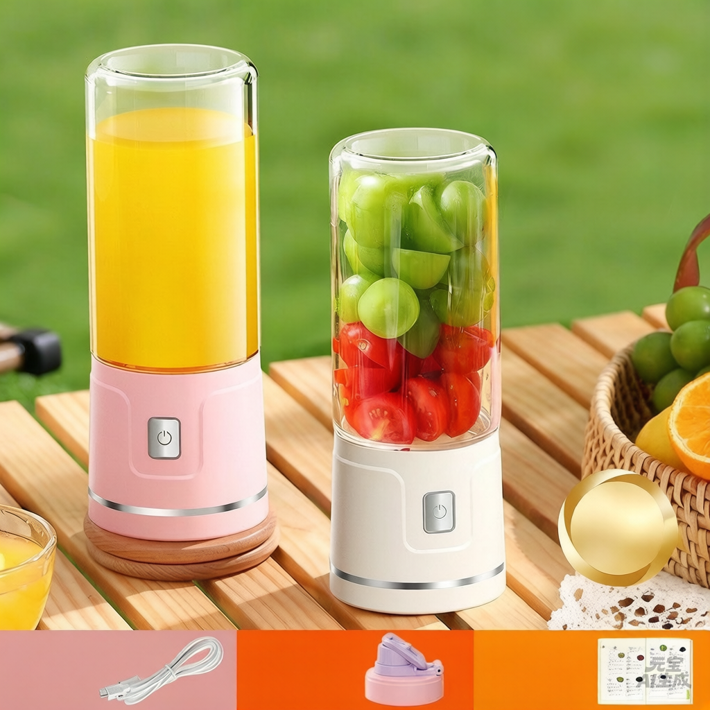 Portable Blender for Shakes and Smoothies | USB Rechargeable Personal Blender Bottle