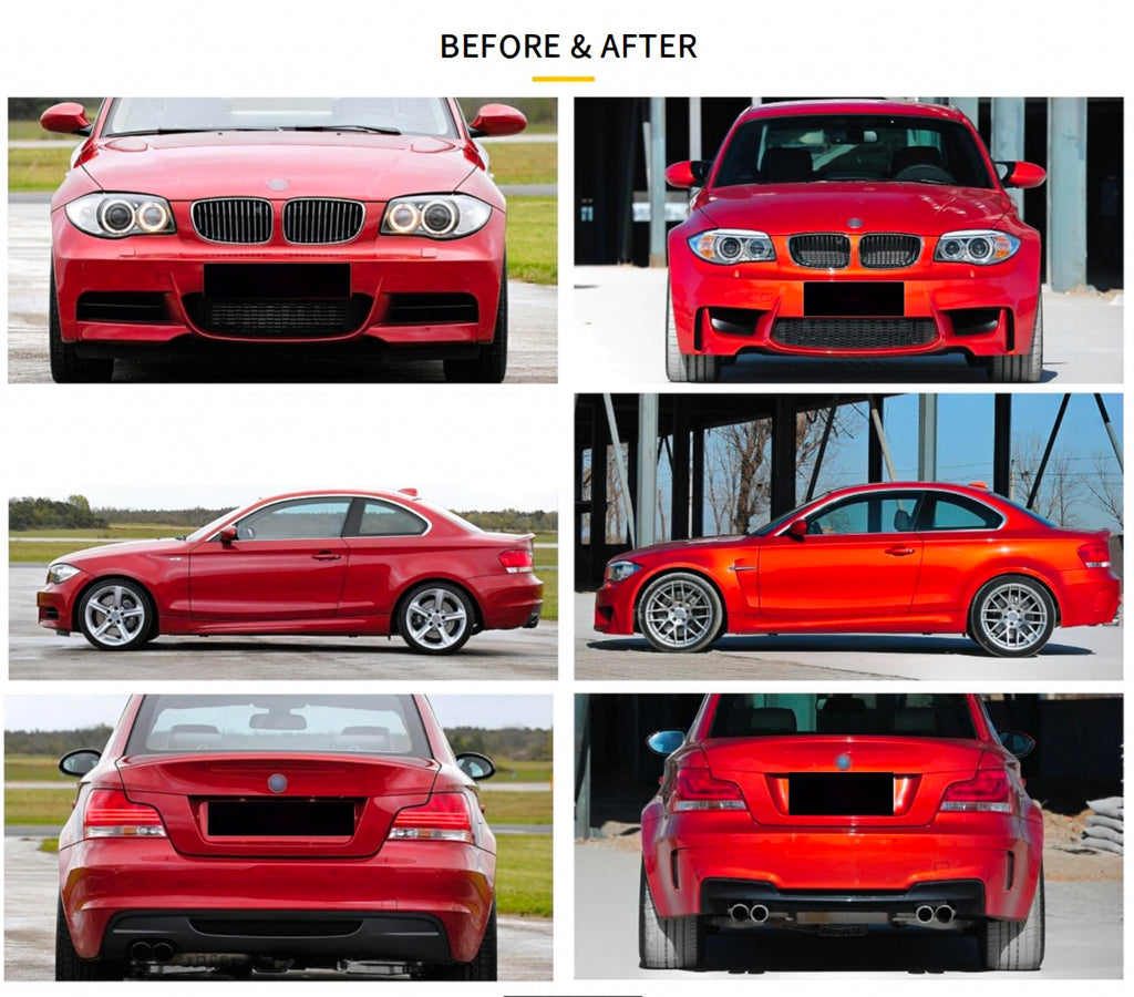 Aftermarket Body Kit Compatible With 2008-2011 BMW 1 Series E82 E87 (NOT OEM PART)