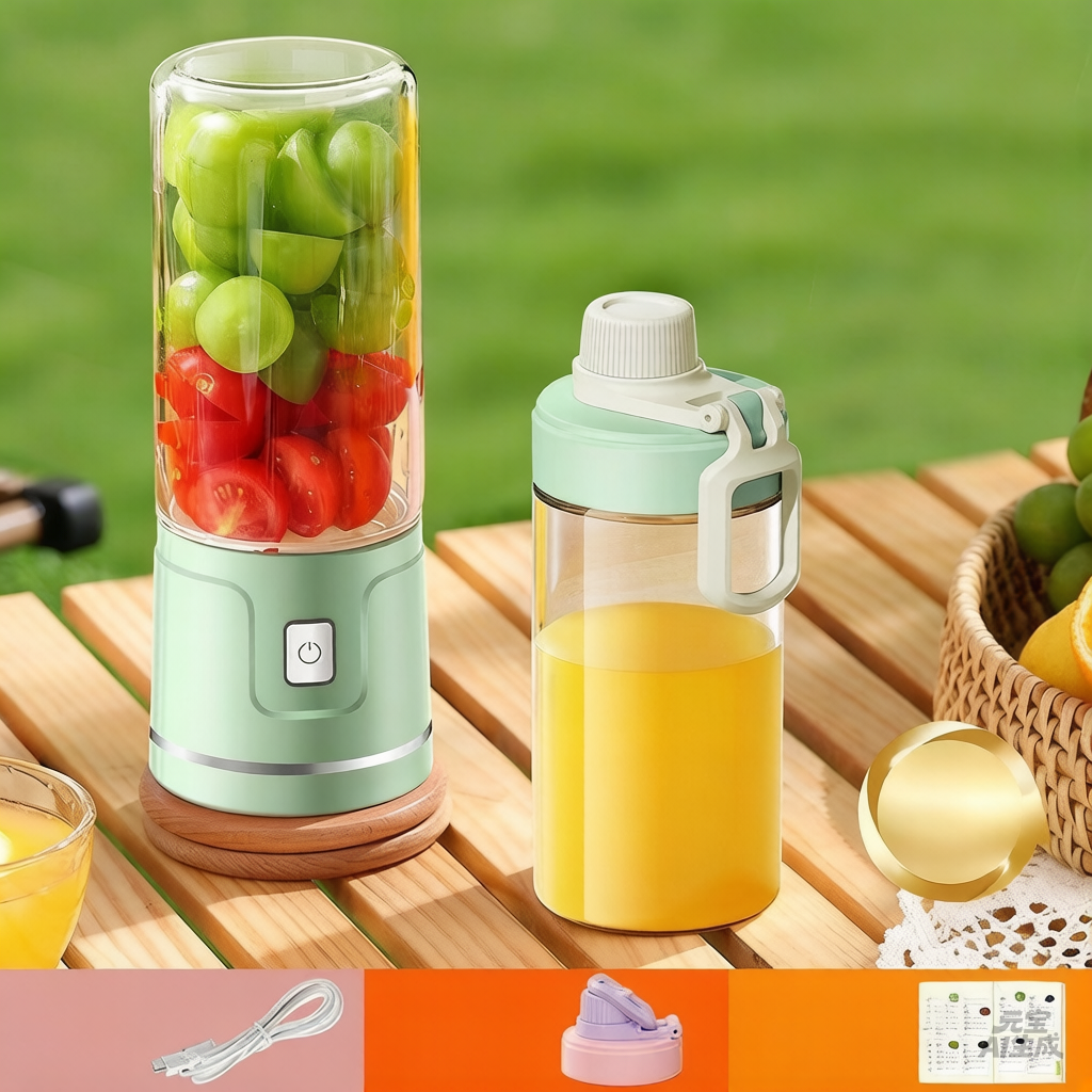Portable Blender for Shakes and Smoothies | USB Rechargeable Personal Blender Bottle