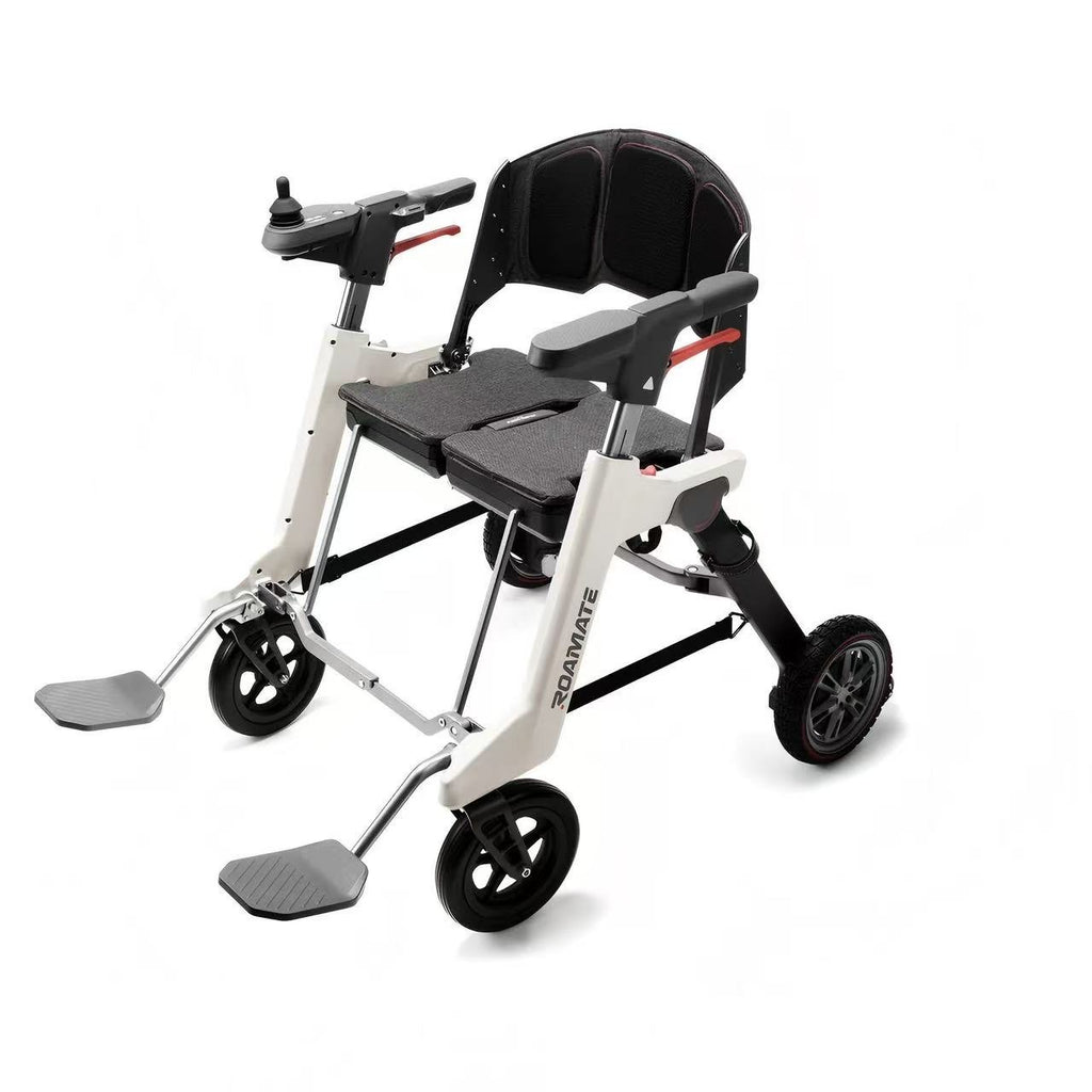 Roamate Lightweight Folding Electric Wheelchair – 37lbs, One-Step Fold