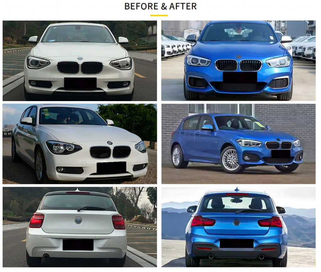 Aftermarket Bodykit Compatible with 2012-2014 BMW 1 Series F20 (Not OEM PART)