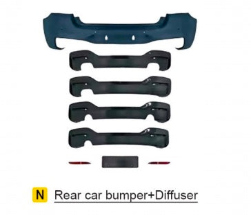 Aftermarket Bodykit Compatible with 2012-2014 BMW 1 Series F20 (Not OEM PART)
