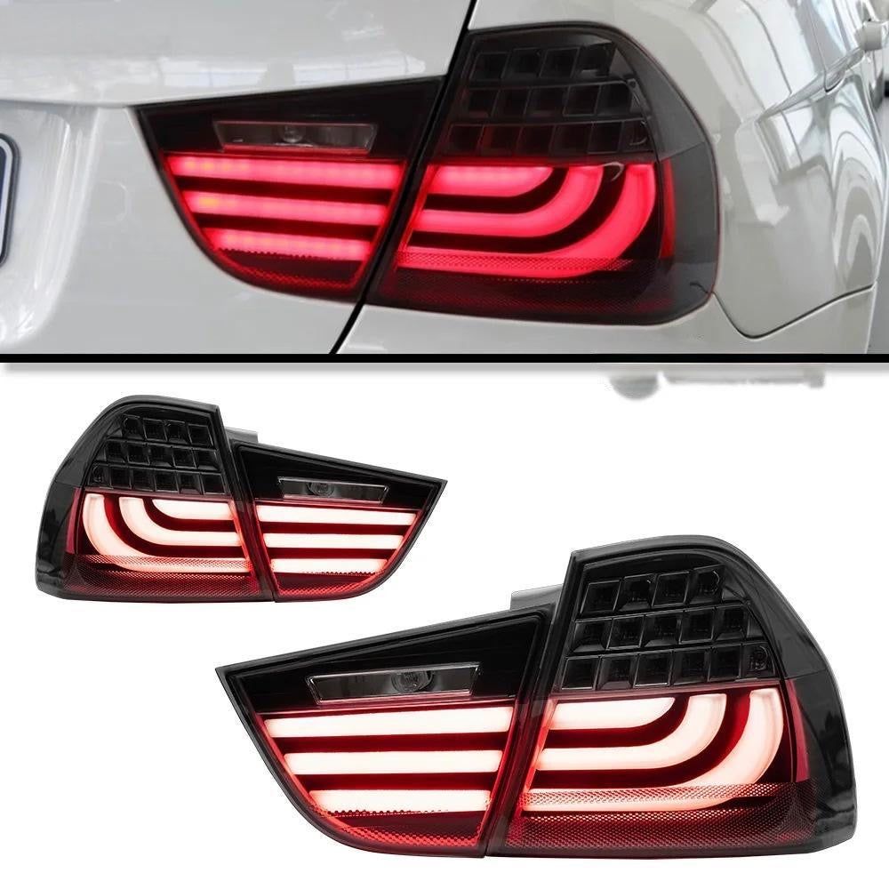 Aftermarket Sequential LED Tail Lights compatible with 2005-2012 E90/E92 | Smoked & Red Lens Options (NOT OEM PART)