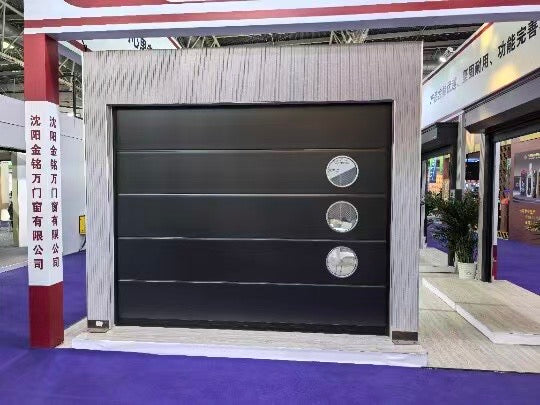 Premium Aluminum Sectional Garage Doors & Rolling Shutters | Custom Wood Grain, Glass & Porthole Designs